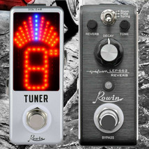 Rowin LEF-662 Reverb 3 Modes Of Reverb Room, Plate, Spring True Bypass + Tuner - £41.28 GBP