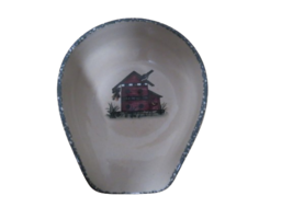 VTG 2001 Home And Garden Party Stoneware Birdhouse Spoon Rest Holder 6&quot;L... - $14.85