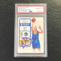 2010-11 Playoff Contenders Patches #10 David Lee Signed Card AUTO 10 PSA Slabbed - £47.03 GBP