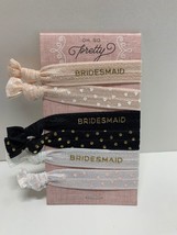 Oh So Pretty Bridesmaid Hair Ties Pink White Black NIP - £4.40 GBP