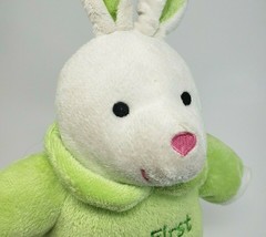 Vintage Dan Dee My First Bunny Rabbit Green W/ Slippers Stuffed Animal Plush Toy - £44.28 GBP