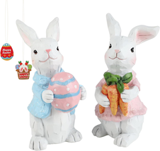 Easter Decorations Bunny Figurines Decor, Easter Decor for the Home Table Center - £27.01 GBP