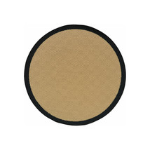 HomeRoots 8 ft. Round Beige &amp; Black Plain Indoor &amp; Outdoor Area Rug - $4,706.96 MXN