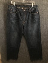 Lucky Brand Jeans Men&#39;s Size 36 Blue Denim Straight Leg Mid Rise 31 Inch... - £15.91 GBP