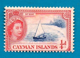 Mint Cayman Islands (1955) Queen Elizabeth II - Catboat Postage Stamp  S... - $2.99