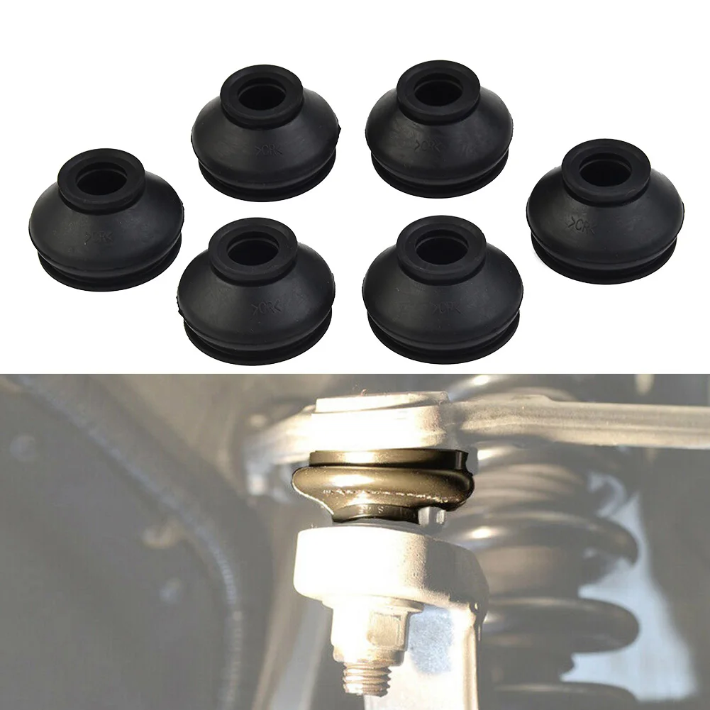 - 6Pcs Dust Boot Covers Car Suspension Steering Ball Joint Boot Rubber Tie Rod - £12.82 GBP