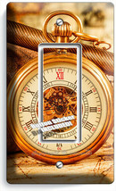 Old Captains Exposed Gears Pocket Watch 1 Gfci Light Switch Wall Plate Art Decor - £8.09 GBP