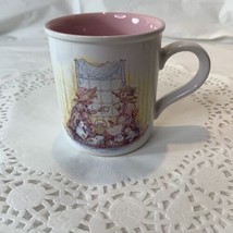 Vintage Ceramic Holly Hobbie Mug Moments With Mom make for Special Memories 1991 - £6.36 GBP