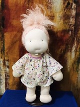 Vintage Classic 16&quot; Waldorf Cloth Doll Floral Dress Stuffed Doll - £193.31 GBP