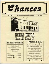 Chances Menu An Establishment of Fine Food and Spirits Rochester Wiscons... - $17.82