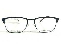 Perry Ellis PE 387-2 Eyeglasses Frames Black Square Full Rim 54-17-140 - £40.95 GBP