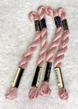 4 MINT Anchor Perle Pearl Cotton #968 Dusty Pink Embroidery Floss Vintag... - $9.41