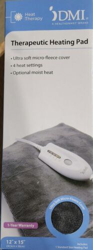 DMI Heating Pad Moist or Dry Heat 4 Heat Options 9&#39; Cord 14.5x12&quot; Reusable - $22.67