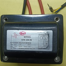 Olympia OM 220-50 Ignition Transformer Prim:230V Sec:2 x 5KV - $2,045.55 MXN