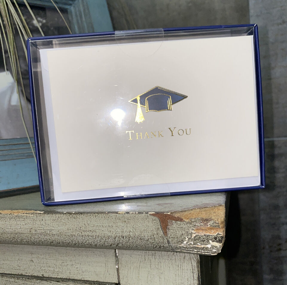 Graduation Pack of 50 Thank You Note Cards & Envelopes Punch Studio New - $24.86