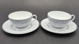 Vtg Royal Doulton CORONET Tea Coffee Cup &amp; Saucer Sets of 2 England #H4947 - £20.36 GBP