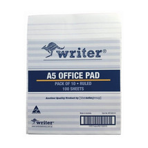 Writed A5 Bank Ruled Office Pad 50gsm (Pack of 10) - £30.26 GBP