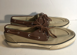 Polo Ralph Lauren Franz Mens Boat Shoes Canvas Sneakers Deck Size 13 Bro... - $26.14
