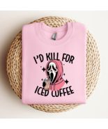 Ghostface Loves Iced Coffee Sweatshirt  - £30.33 GBP - £33.53 GBP