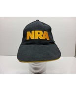 NRA Adult Black Gold Embroidered Logo &amp; Flag Adjustable Fit Cotton Cap H... - £9.71 GBP