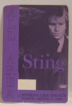 STING / THE POLICE - VINTAGE ORIGINAL CONCERT CLOTH TOUR BACKSTAGE PASS - $10.00