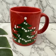 Waechtersbach Vintage Christmas Tree Coffee Mug Red Green West Germany H... - $368.88 MXN