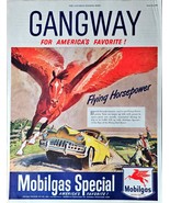 Gangway Flying horsepower Mobilgas America&#39;s Favorite Dog 1949 Vintage P... - £10.45 GBP