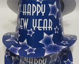 Lot of 3 Beistle Happy New Year Paper Top Hat, Blue, Age 14+ - $14.84