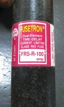 FUSETRON FRS-R-100 DUAL ELEMENT, TIME DELAY, CURRENT LIMITING, CLASS RK5 - $28.95