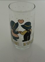 Anchor Hocking 1988 Welcome Friends Drinking Glass Tumbler Amish Boy and Girl - £10.00 GBP