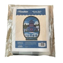 Herrschners Winter Barn Wall Hanging Plastic Canvas Cross Stitch Kit 279096 - $24.05