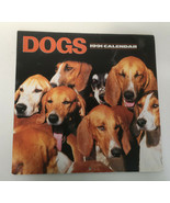 Vintage retro dogs 1991 calendar large paper wall hanging dog pictures - €18,17 EUR