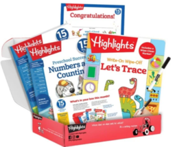 Highlights Preschool Educational Box with Uppercase Letters &amp; Numbers &amp; Counting - £23.88 GBP