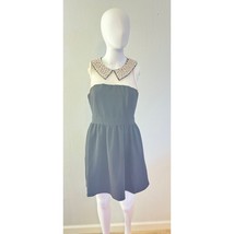 Darling London Black Sleeveless Mini Dress w/ Pearl Embellished Size S - $583.81 MXN