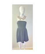 Darling London Black Sleeveless Mini Dress w/ Pearl Embellished Size S - $583.81 MXN