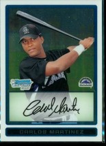 2009 Baseball Card Bowman Chrome Prospects BCP153 CARLOS MARTINEZ Rockies - £7.61 GBP