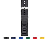 Morellato Sile Silicone Watch Strap - Black - 20mm - Chrome-plated Stain... - £24.81 GBP