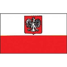 Old Poland Flag with Grommets 2ft x 3ft - $28.45