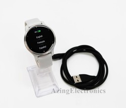 Garmin Venu 2S 40mm Watch Silver Bezel with Gray Band 010-02429-02 - $139.99