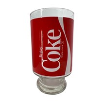 Coca-Cola glass 1970s vintage pedestal large cup vase storage multi-uses Vintage - £13.19 GBP