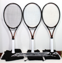 3 Angell Custom TC95 330g 16 x19 Tennis Racquets Strung Extra Grommets +... - £389.77 GBP