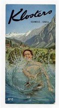 Klosters Grisons Switzerland Brochure 1950&#39;s - $17.82