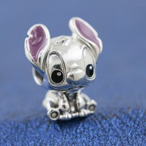 925 Sterling Silver Disney  Lilo &amp; Stitch Charm With Enamel - £14.45 GBP