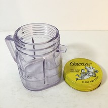 Vintage Oster Osterizer Mini Blend &amp; Store Plastic Jar Container w/Lid &amp; Handle  - £10.10 GBP