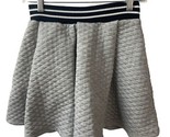 Love Culture Pull On Skirt Juniors Size M Gray Pleated Quilted Fit &amp; Fla... - $11.96