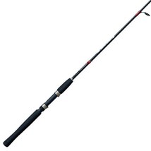 Zebco Rhino Tough Spinning Fishing Rod Pole 7&#39; 2pc Heavy-Duty Medium Power Black - £27.90 GBP