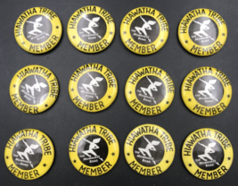 Lot of 12 Vintage Hiawatha Tribe The Milwaukee Road Railway Member Pins 1.25&quot; - £25.45 GBP
