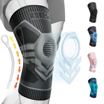 Rokesa Knee Stabilizer Sleeve Pain Arthritis Meniscus Year Relief Size M... - $19.75