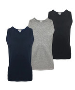 3 Tank Tops Intimate Wide Shoulder Men's Cotton Pierre Cardin Tank Top Rower - $23.62
