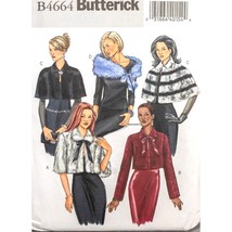 Butterick Sewing Pattern 4664 Jacket Capelet Wrap Misses Size XS-M - $11.69